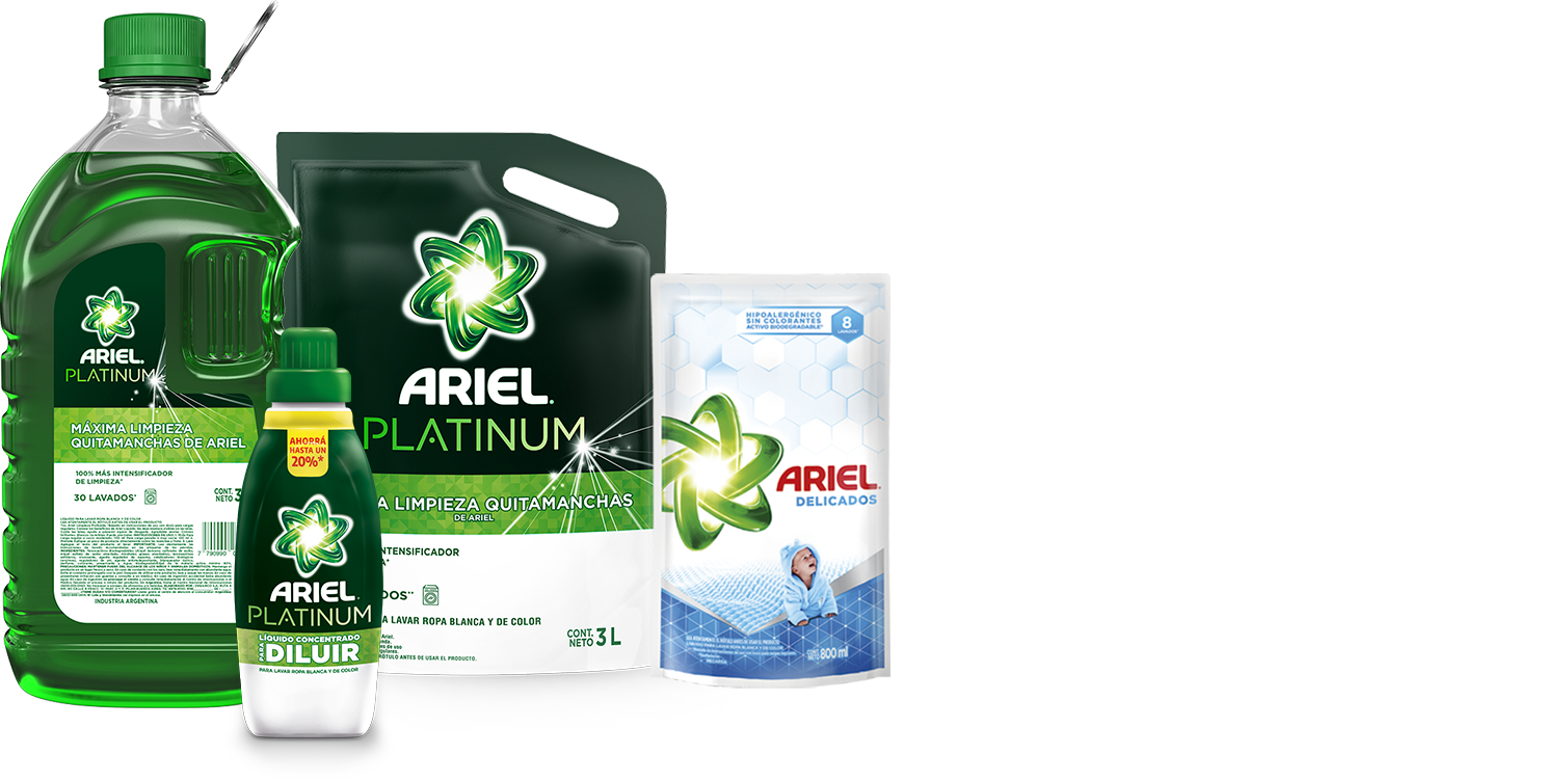 Productos Ariel Platinum